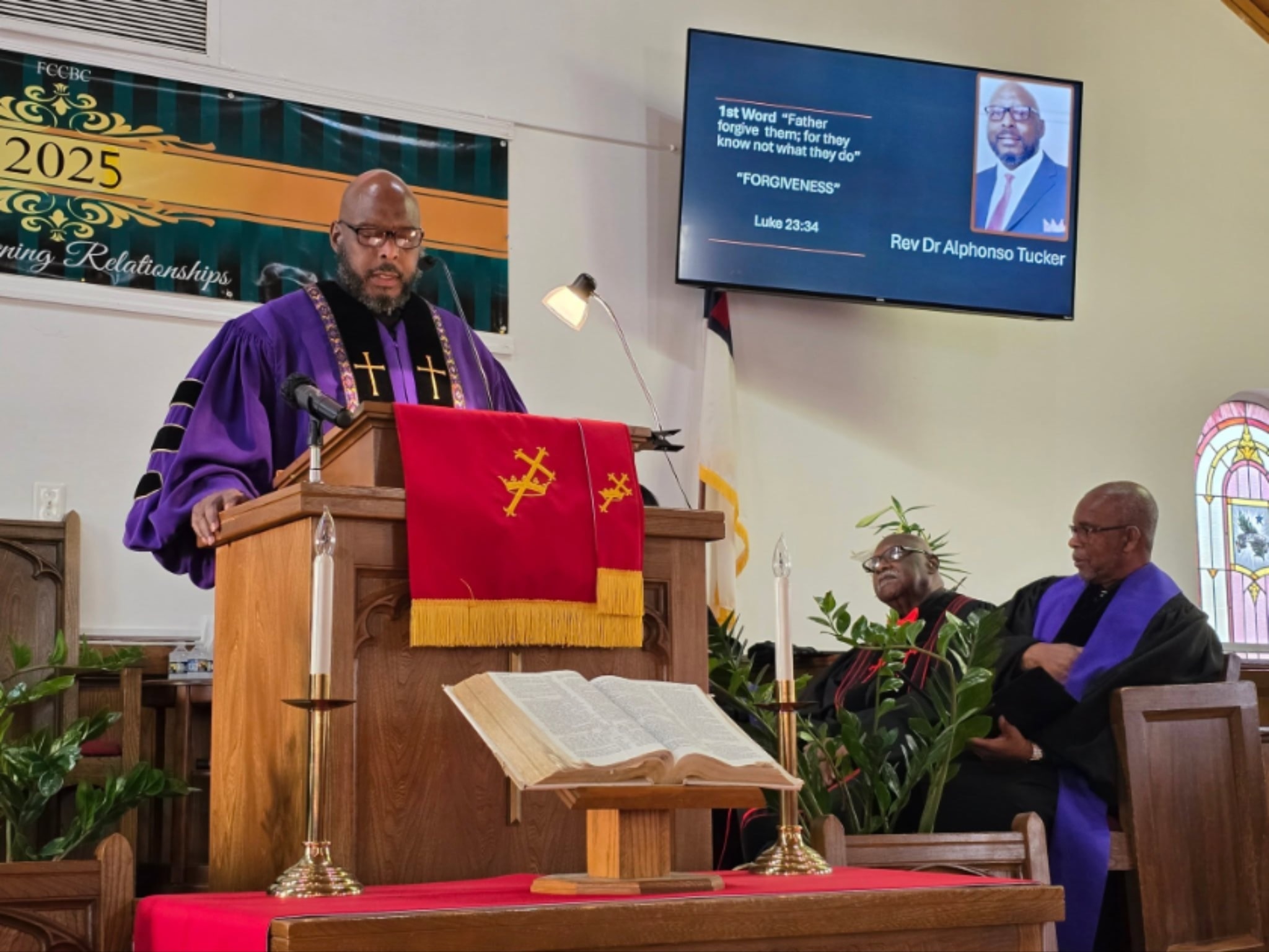 Rev. Dr. Alphonso Tucker, Senior Pastor of First Christian Community Baptist Church